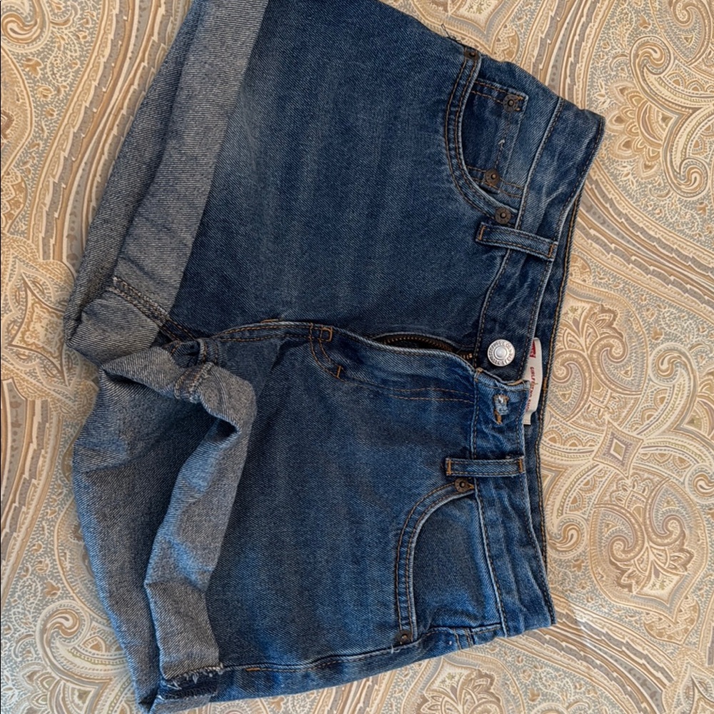 Levi's Kids Blue Denim Shorts